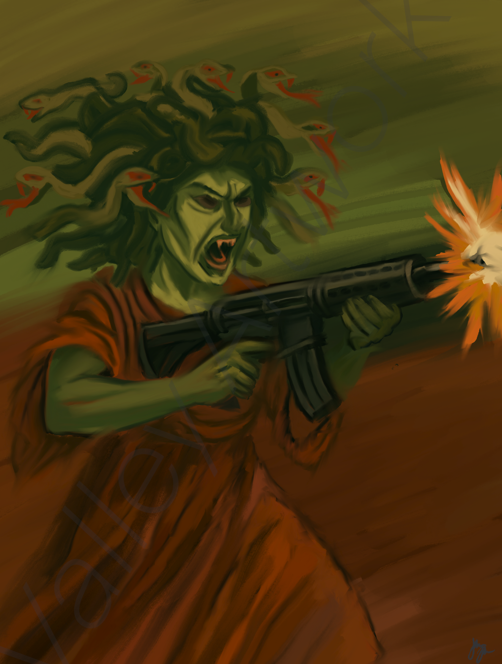 “Medusa’s Revenge” Art Print